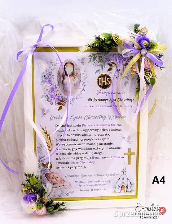 Podziękowania STOJĄCE RAMKI 3D do POWIESZENIA lubuskie sprzedam