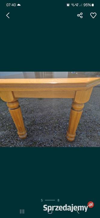 Stół dębowy 225 pomorskie Pruszcz Gdański