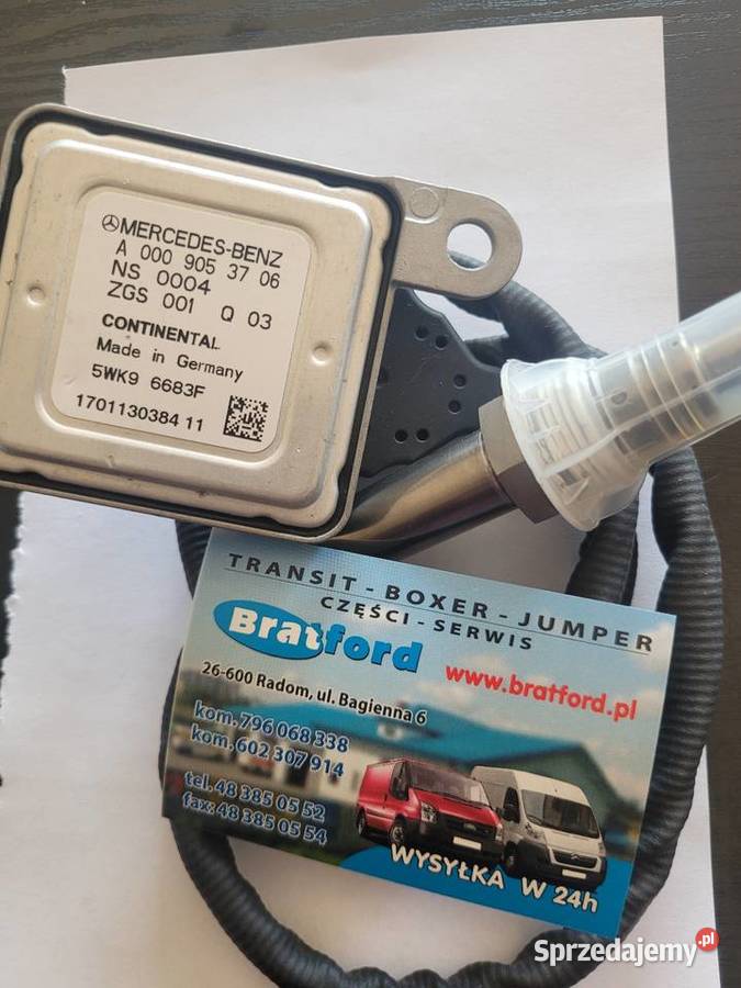 Czujnik Nox Mercedes A0009053706 NOWY ORGINALNY osobowe Motoryzacja Radom