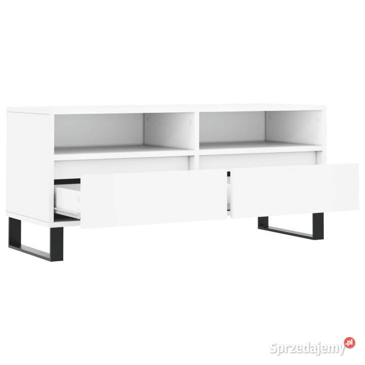 Szafka pod TV biała 100x345x445 materiał Warszawa