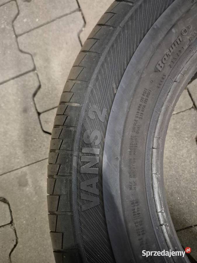Opony 19570 R15C używane 6 sztuk Continental Wałbrzych