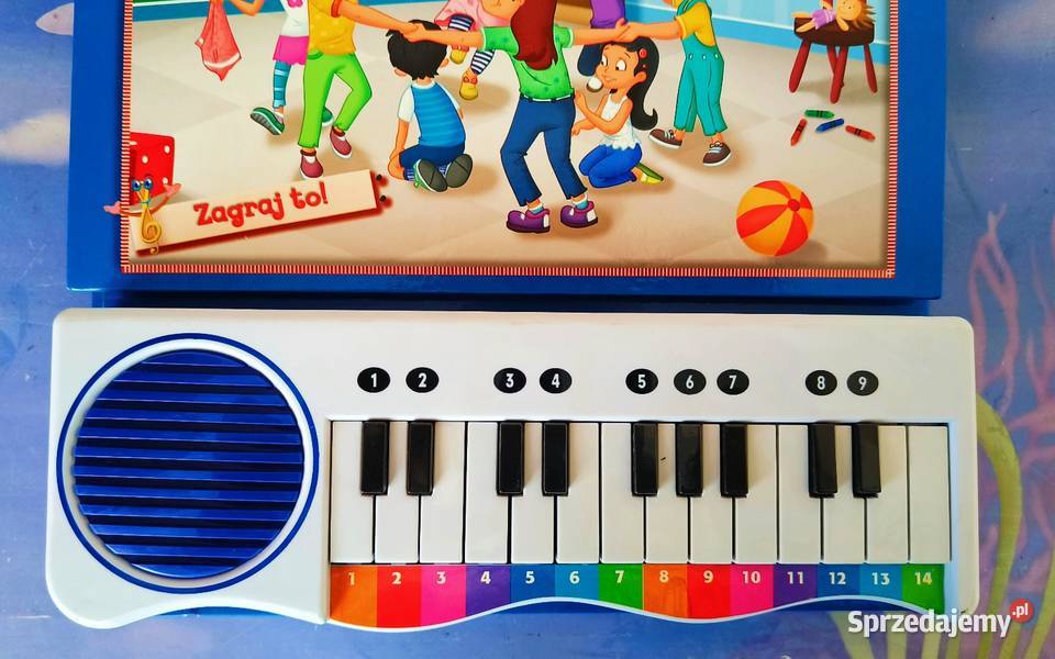Pianino nuty jako cyfry nauka gry dzieci Zawory