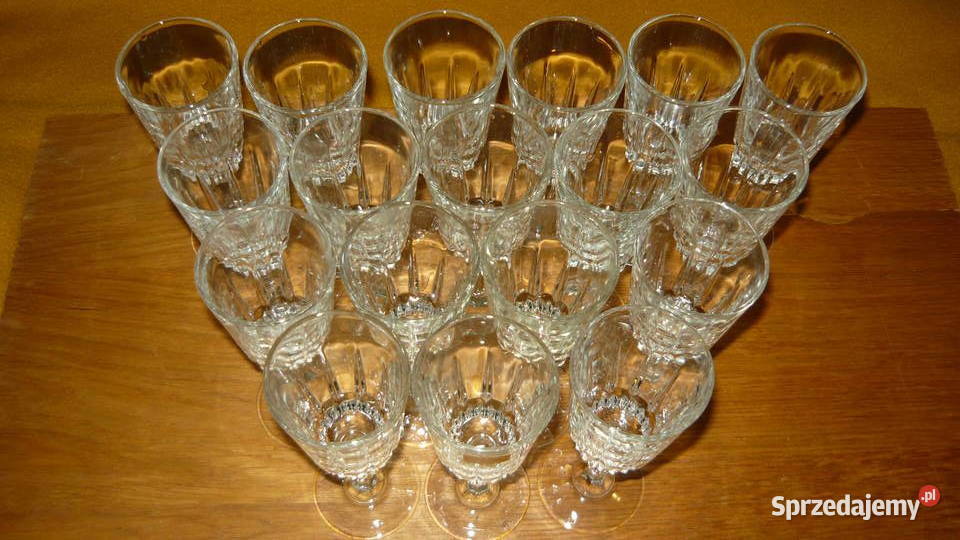 Kieliszki Luminarc do sherry małe szampanówki do przezroczysty