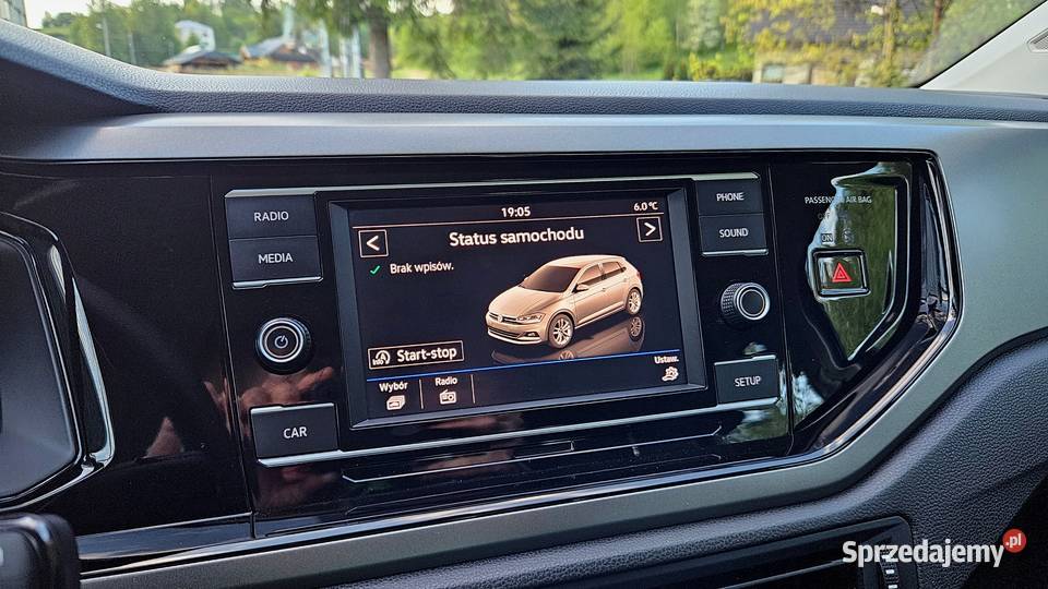 VW Polo 10 Benzyna 95 Led Acc Czujniki elektryczne lusterka Humniska