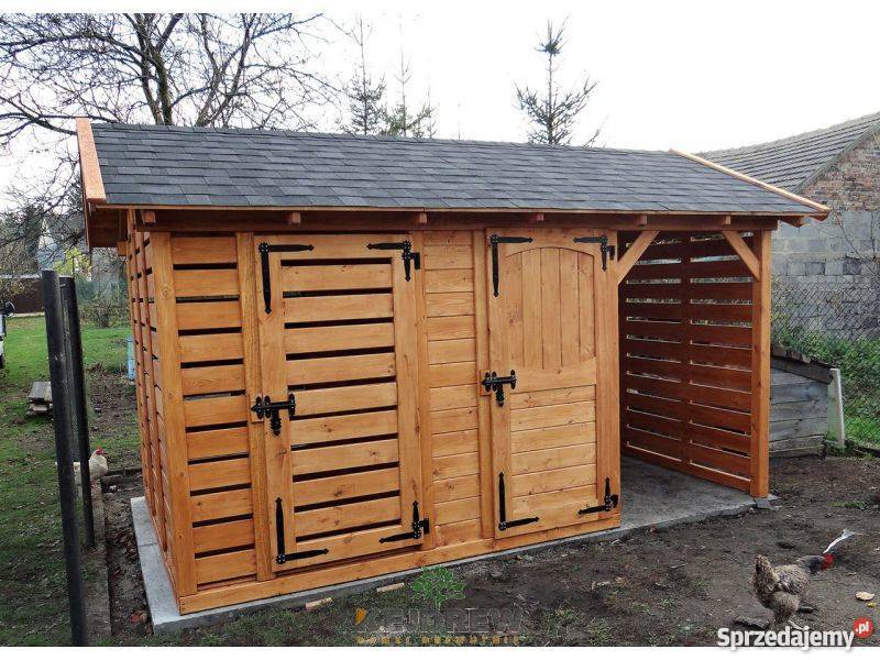 Drewutnia z czterema boksami domek Róża Piła Pierwsza sprzedam