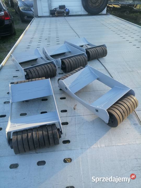 Wózek Rolka pod urwane zblokowane koło Holowanie Kotla