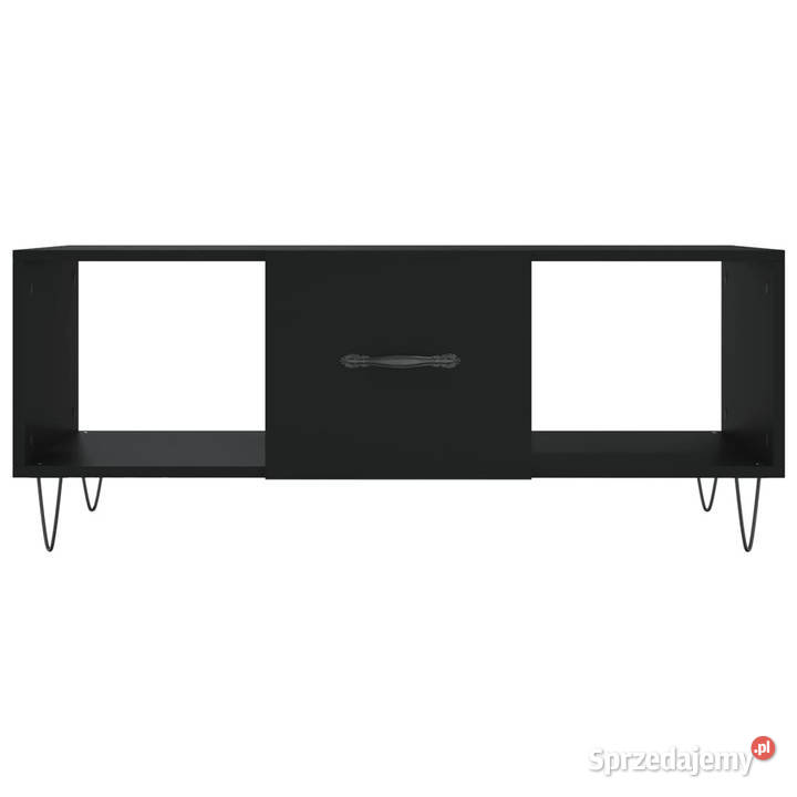 Stolik kawowy czarny 102x50x40 materiał Warszawa