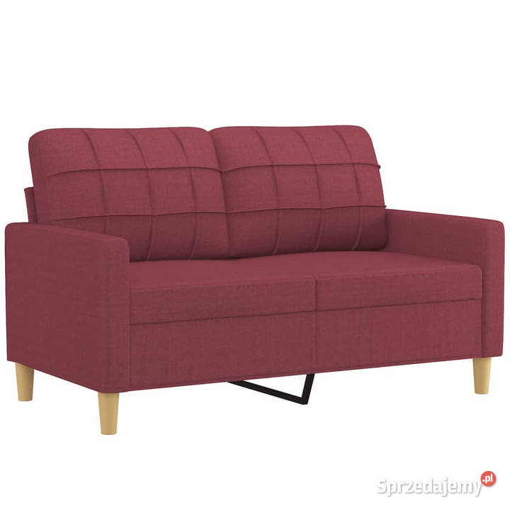 Sofa 2osobowa winna czerwień 120 tapicerowana Warszawa