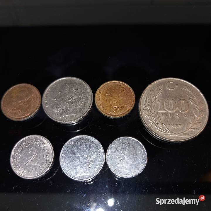 monety obiegowe południa Turecka Lira Włoska Zemborzyce Podleśne sprzedam