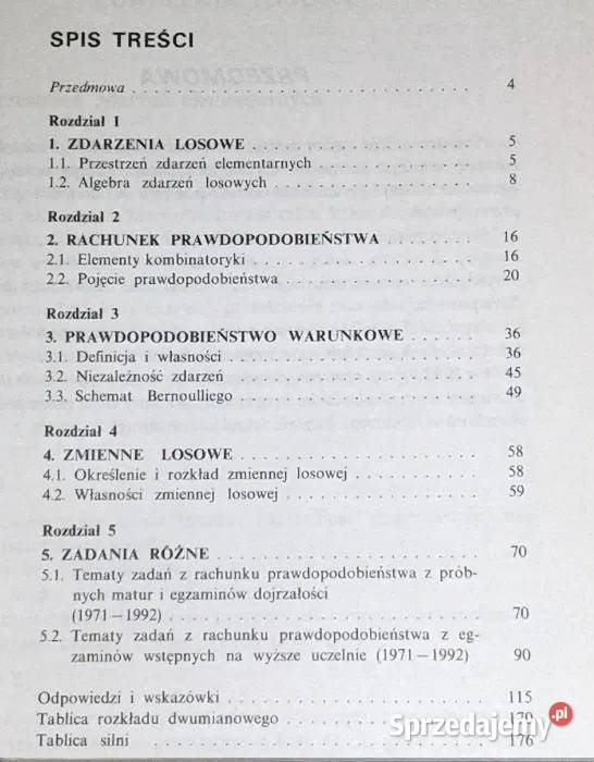 Zbiór zadań z rachunku prawdopodobieństwa S Pozostałe