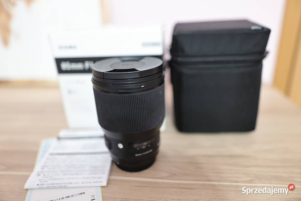 Obiektyw Sigma Art 85 mm f14 DG Canon nowy Obiektywy świętokrzyskie Stąporków sprzedam