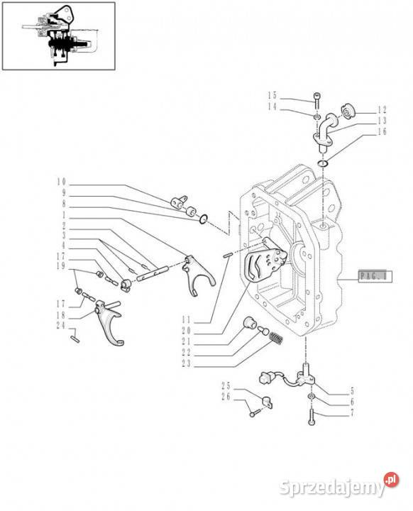 Holland T6010 T6090 T6070 Widełki przesuwnika Jastrzębniki