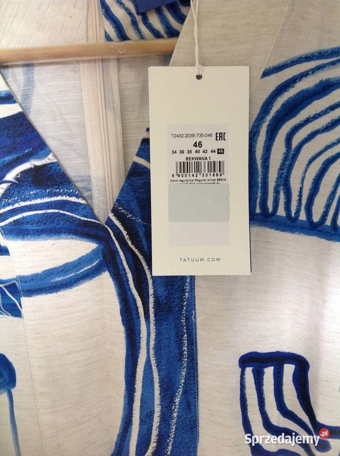 Sukienka Letnia Damska TATUUM 47 Len NOWA Nowa Sól