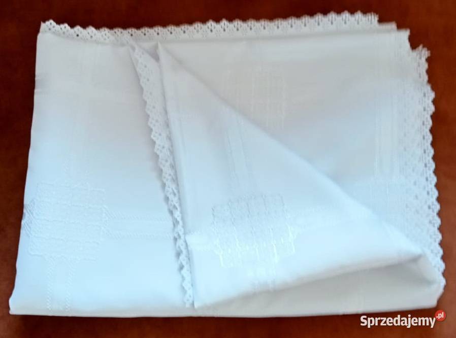 Obrus śnieżno biały plamoodporny 160x230 Sieradz