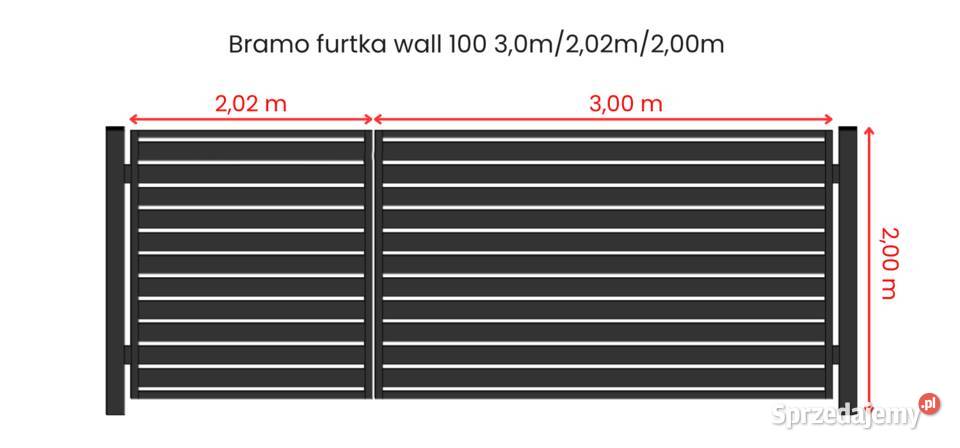 BramoFurtka wall 100 30m202m20m Antracyt skrzydłowa lubelskie Zamość
