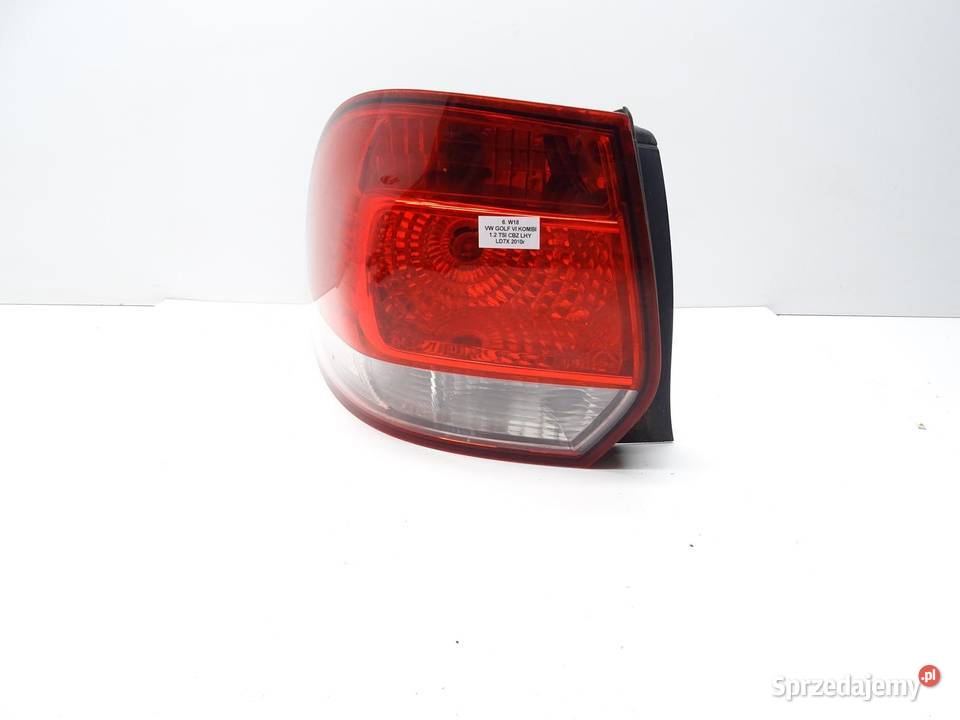 LAMPA LEWA LEWY TYŁ TYLNA W BŁOTNIK VW GOLF VI osobowe