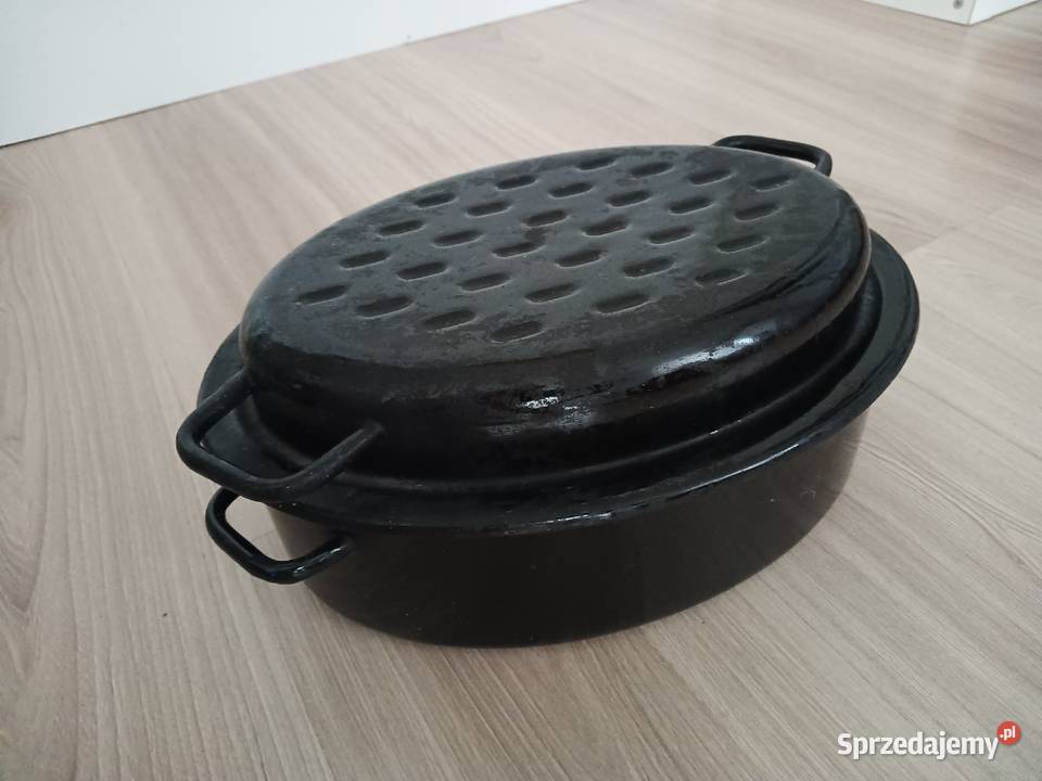 Brytfanna emaliowana żeliwna gęsiarka brytfanka Kraków