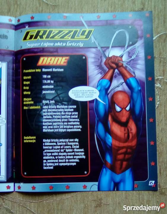 SPIDERMAN BOHATEROWIE I ZŁOCZYŃCY 46 Superbohaterowie Piszczac sprzedam