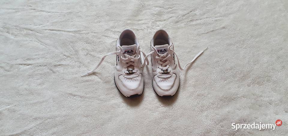 Białe skórzane buty Fila Classic rozmiar 32 Bibice