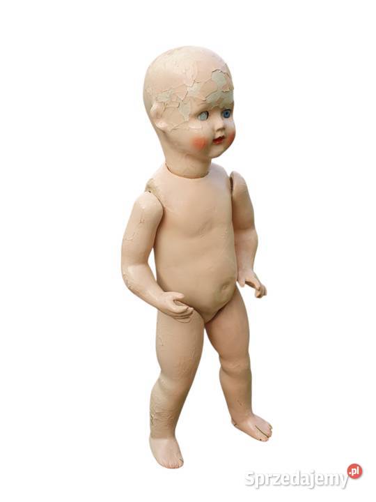 Stara przedwojenna lalka kompozytowa ok 19201940 śląskie Cieszyn
