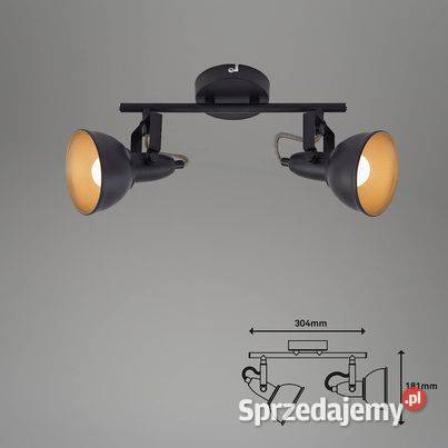 Briloner Leuchten LAMPA SUFITOWA z kinkietami wielkopolskie Przeźmierowo