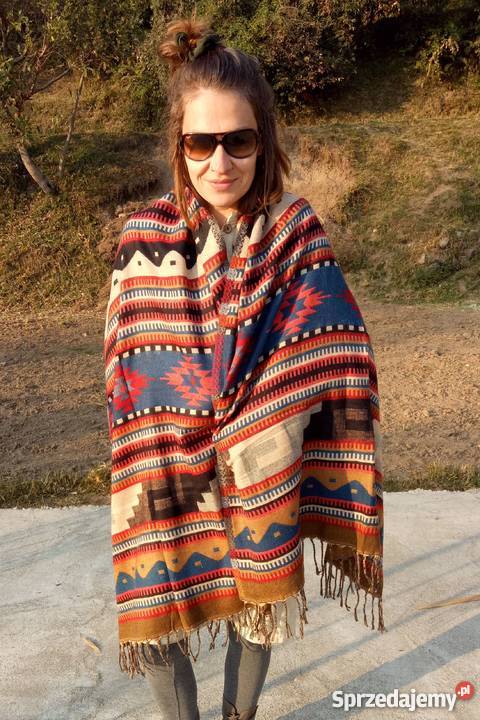 szal etniczny orietalny duży koc Pozostałe dolnośląskie Kłodzko sprzedam