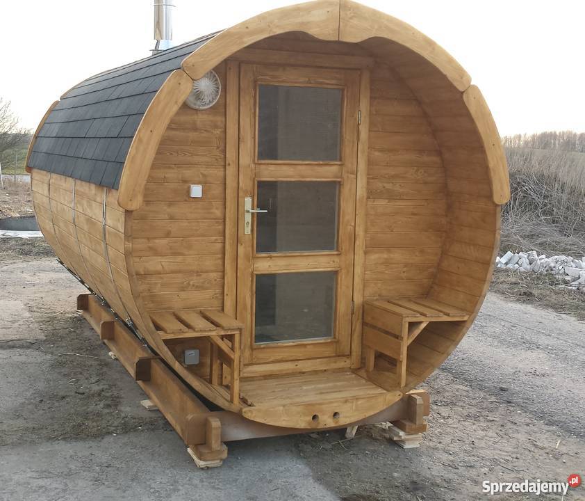 Sauna Beczka Ogrodowa 400 z piecem Harvia Łódź