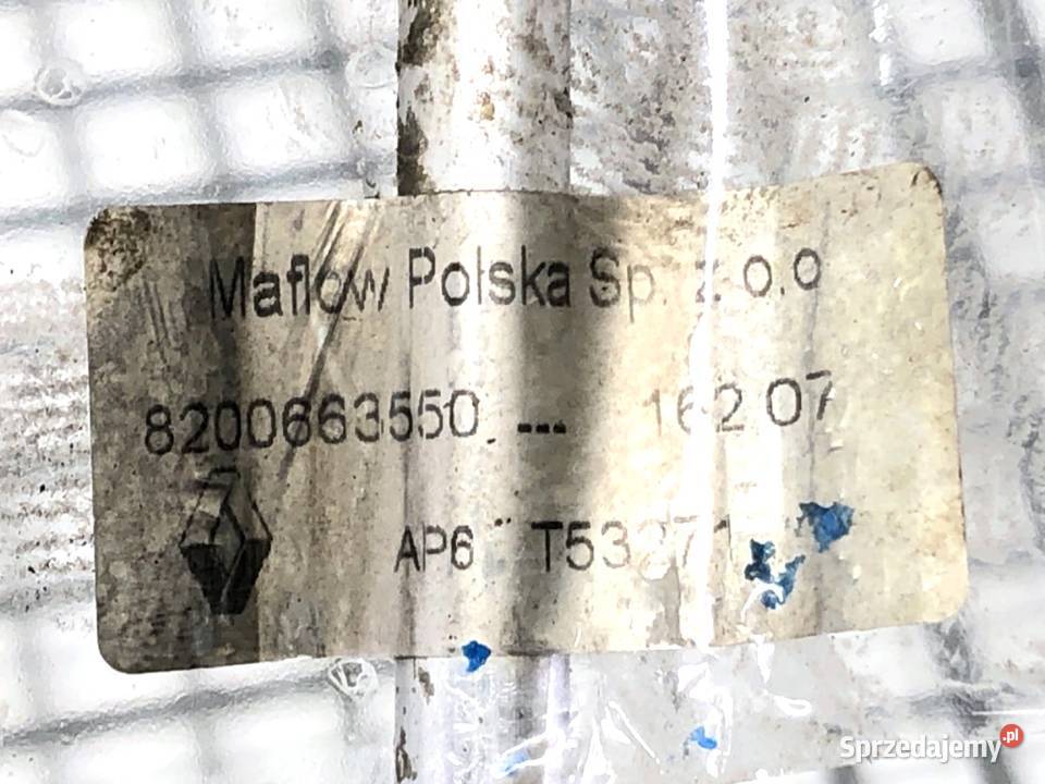 RURKA KLIMATYZACJI DACIA LOGAN 8200663550 16 105 Przewody klimatyzacji