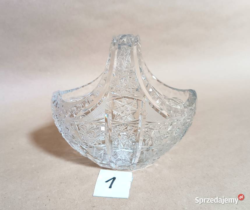 Miska kryształowa w kształcie koszyka opolskie sprzedam