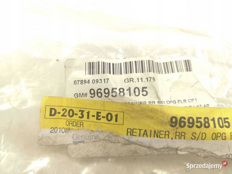 OSŁONA PROGU WEW PRAWY TYŁ CHEVROLET CAPTIVA