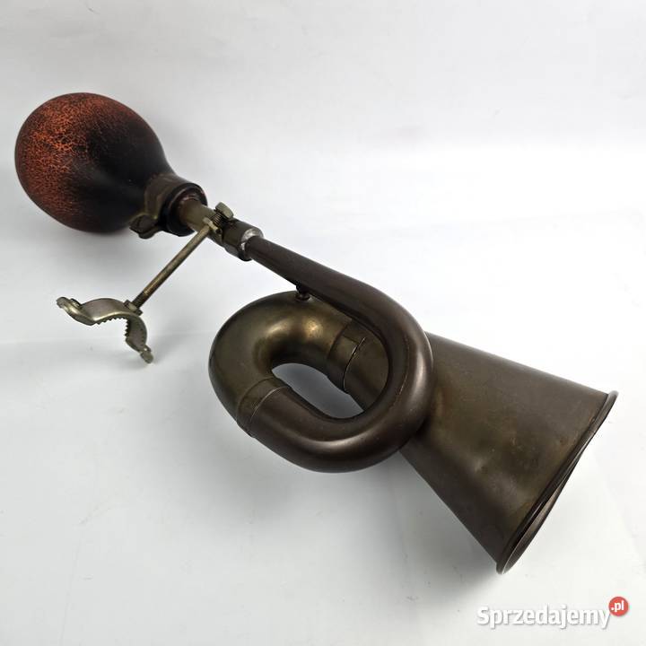 Klakson do zabytkowych aut sygnowany Francja Antyki, Sztuka, Kolekcje Bronisze sprzedam