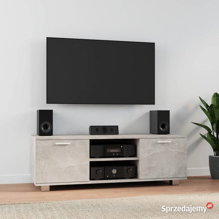 Szafka pod TV szarość betonu 120x405x35 WM342618
