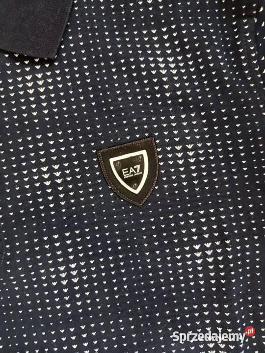Koszulka polo EA7 Emporio Armani M regular fit niebieski Białystok