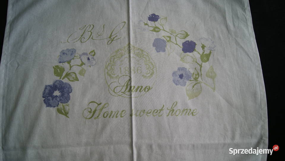 Firany shabby chic kwiaty napisy kplpiękne