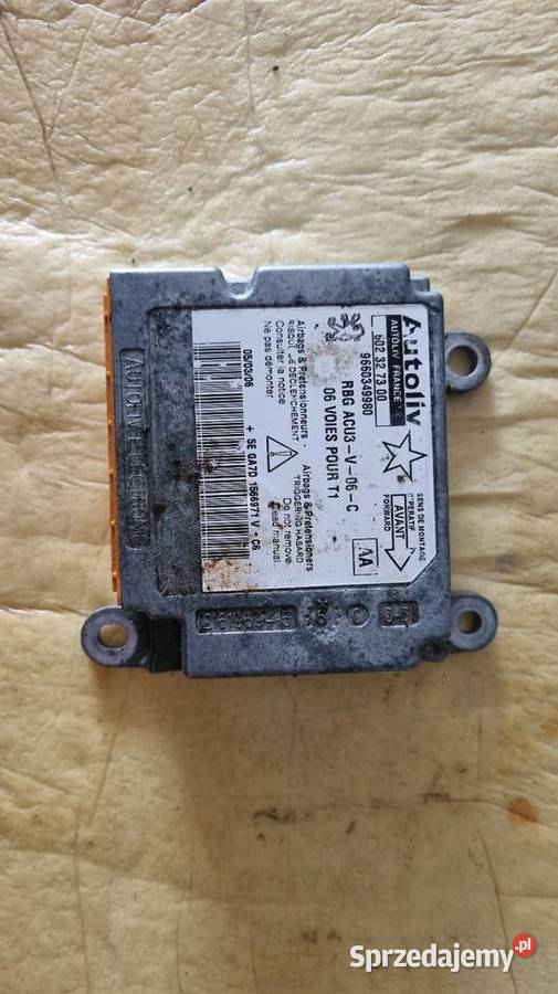 Peugeot 206 moduł airbags poduszek powietrznych Zabrze