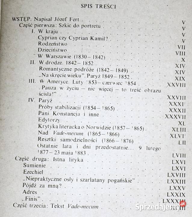 Vademecum Cyprian Norwid