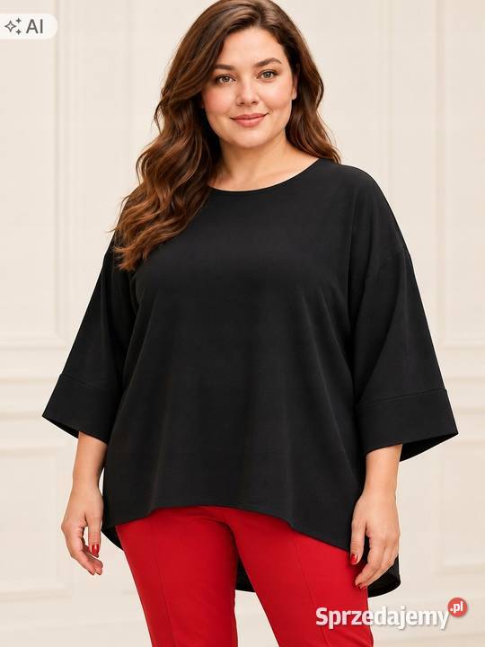 Bluzka damska czarna kimono plus size biust 120 sprzedam