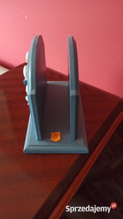 Drewniany serwetnik z gąskami Drugi z krówką Porcelana i szkło Gdańsk