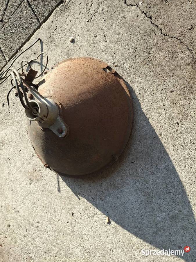 Lampa z parowozu lokootywy część orginal Solarnia