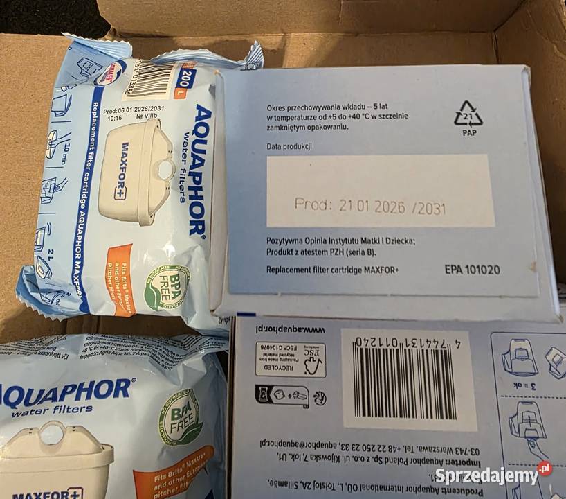Filtry AQUAPHOR 7sztuk Szczecin
