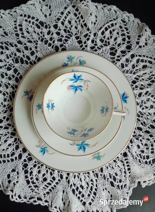 Filiżanka spodek i talerzyk Schlaggenwald Nakło nad Notecią