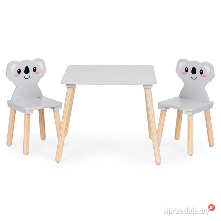 Zestaw mebli dzieci stolik 2 krzesła koala Smogorzów
