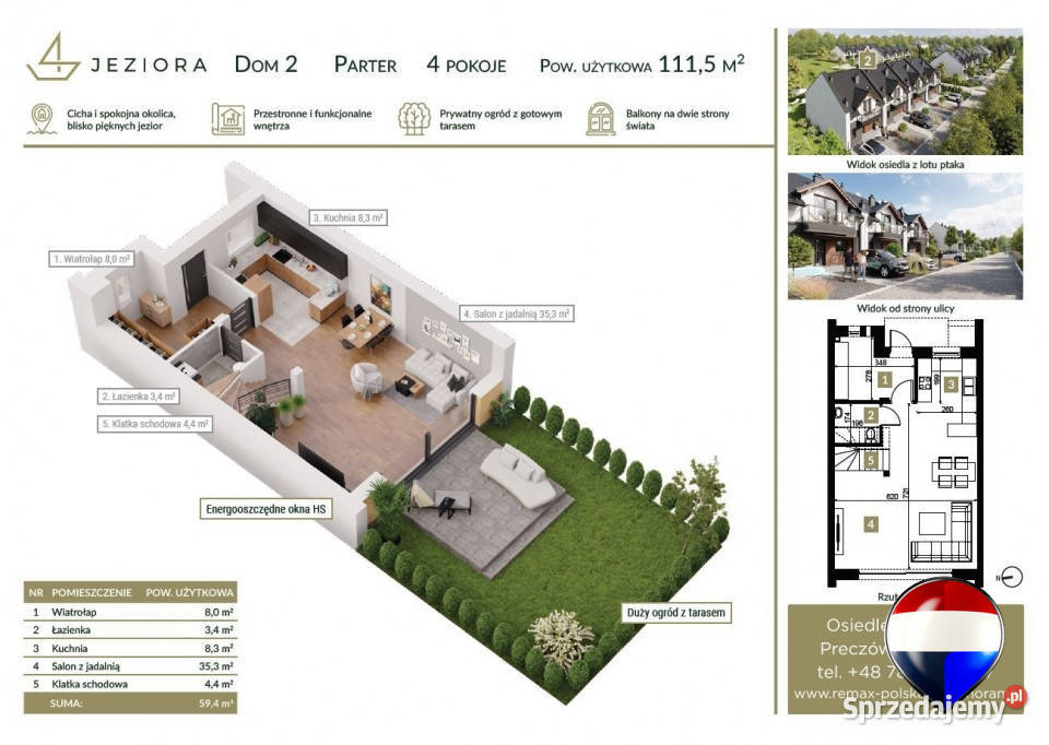 Nowoczesne domy w oazie spokoju 111.5m2 Preczów