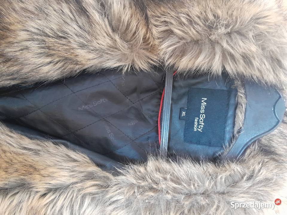 Kurtka ramoneska z futerkiem XL