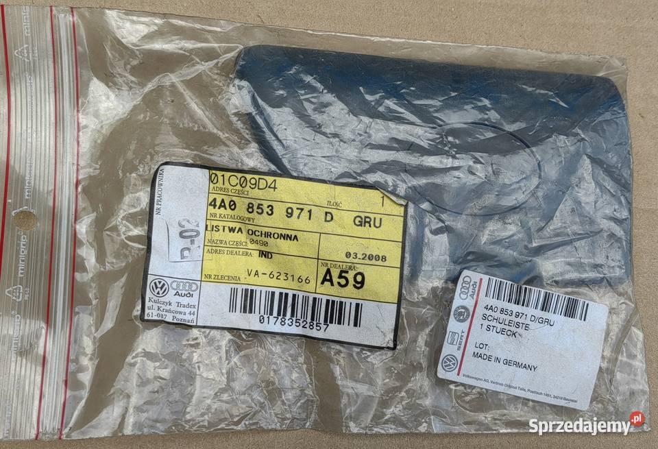4A0853971 D GRU Audi A6 C4 listwa ozdobną Części samochodowe małopolskie Rożnów sprzedam