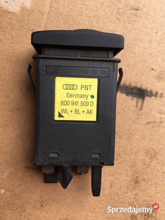 Włącznik Awaryjnych Audi A4 B5 8D0941509D pomorskie Chojnice