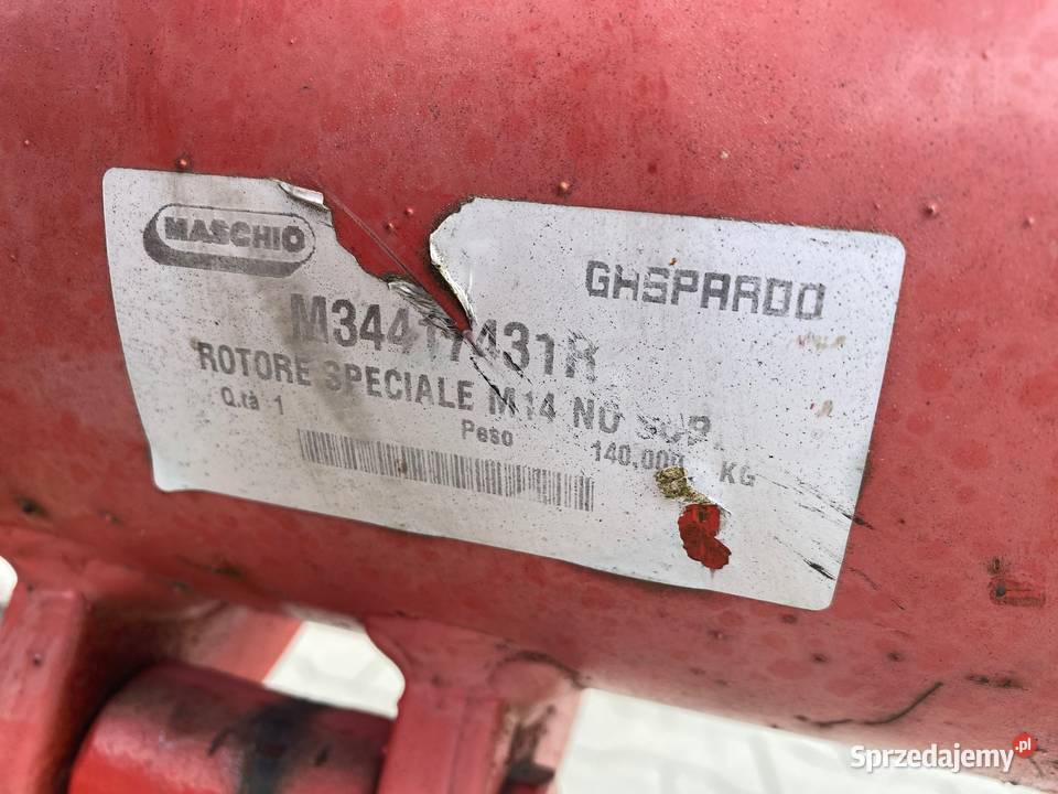 Wał roboczy Rotor do mulczera Maschio Tigre 170 kujawsko-pomorskie Chmielniki