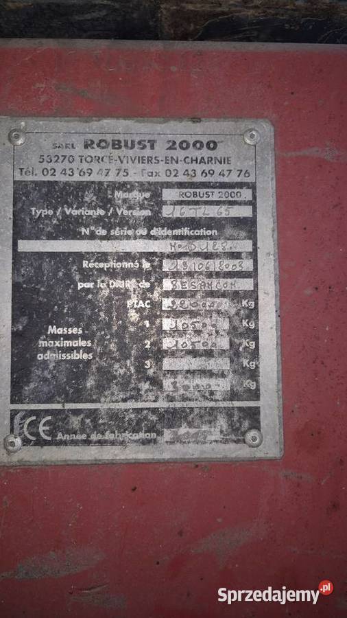 Przyczepa skorupowa Robust 18 ton Zubole