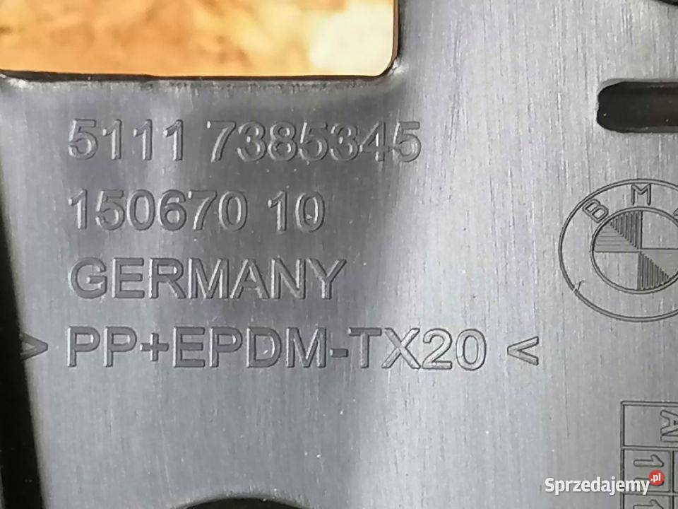 BMW 5 G30 G31 ŚLIZG ZDERZAK LEWY PRZÓD 7385345 Pleszew