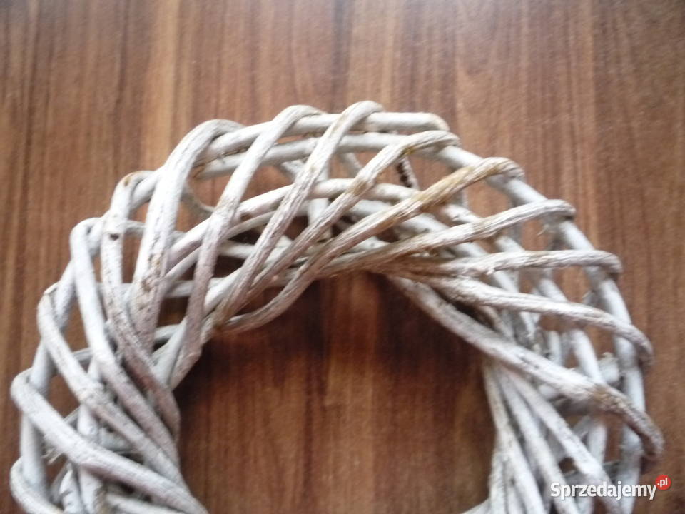 Duży wianek bielony 28 biały